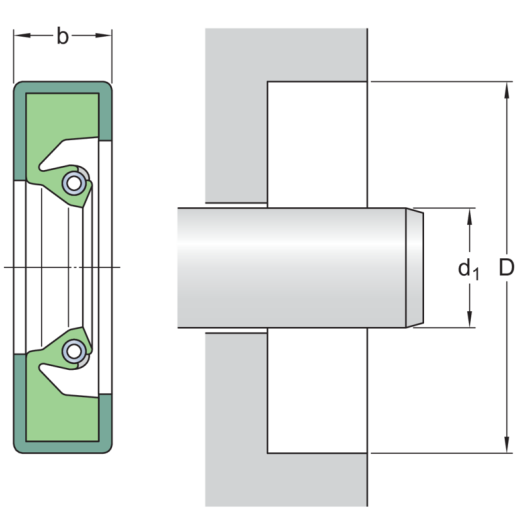 SFK 390X430X20 HDS2 D Radial shaft seals