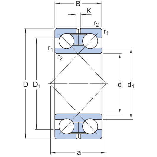 SKF 305183 Angular contact ball bearings