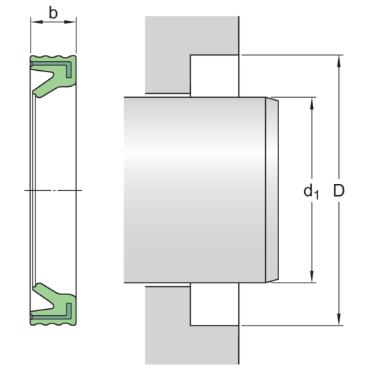 SKF G 55X63X5 Radial shaft seals