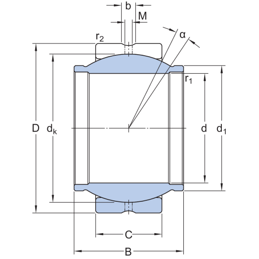 SKF GEG 12 ESA Radial spherical plain bearings