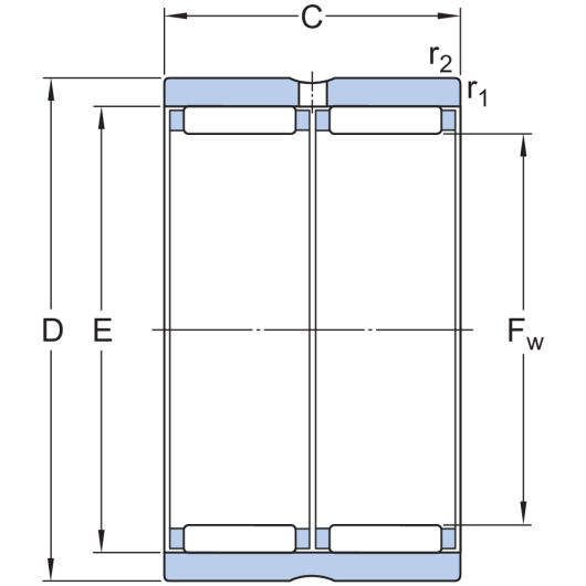 SKF RNAO 25X35X26 Needle roller bearings