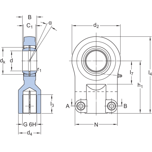 SKF SIJ 30 ES Rod ends