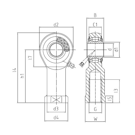 DURBAL BRTF 16-30-502 Rod ends with roller or balls