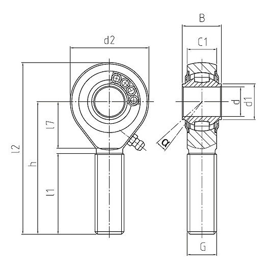 DURBAL BRTM 10-30-501 Rod ends with roller or balls