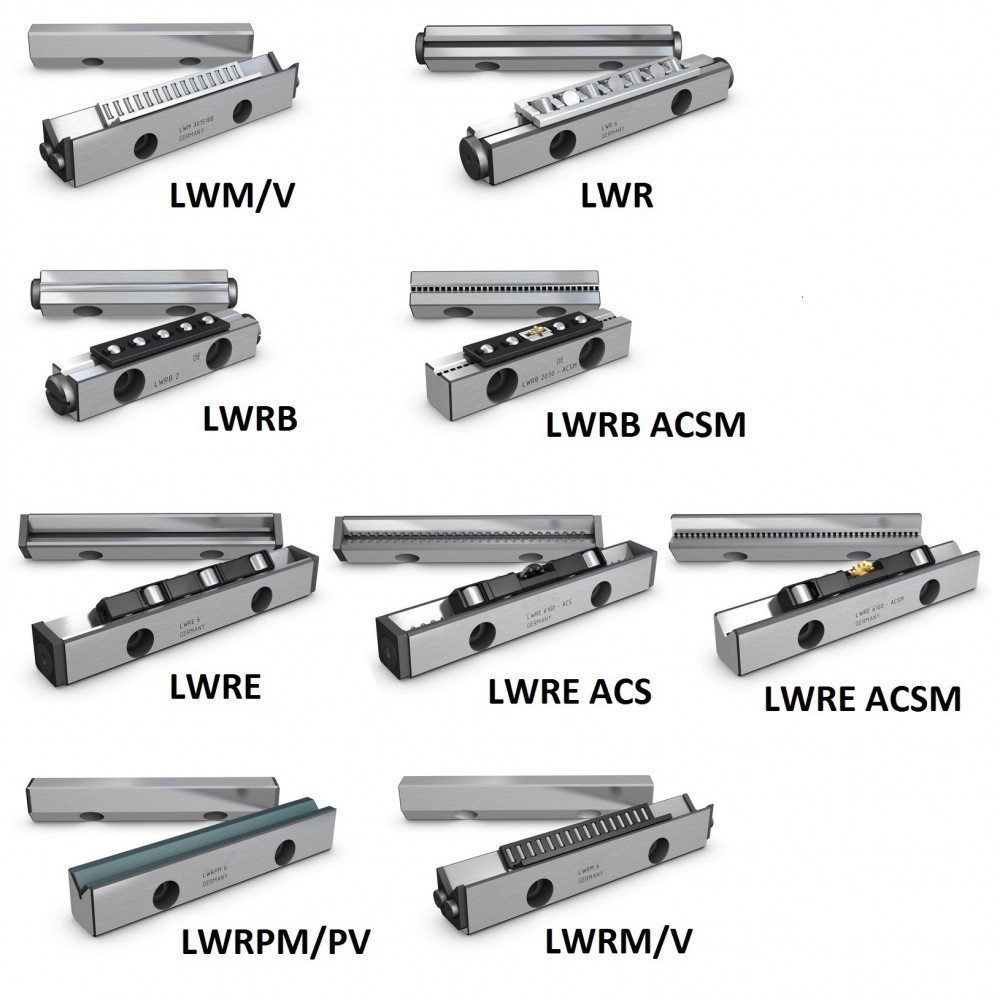 Precision rail guide with dry sliding liner