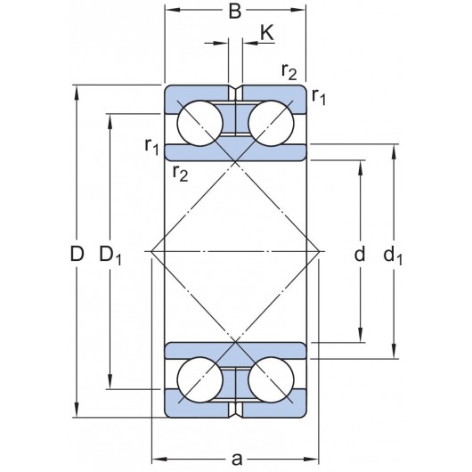 SKF 305183 Angular contact ball bearings
