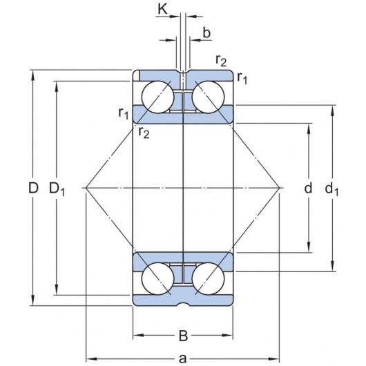 SKF 305263 DA Tapered roller bearings
