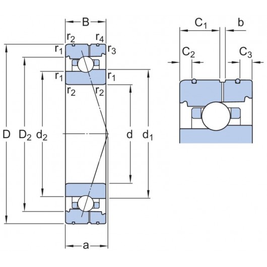 SKF 71920 ACBGA/HCP4AL Super-precision angular contact ball bearings