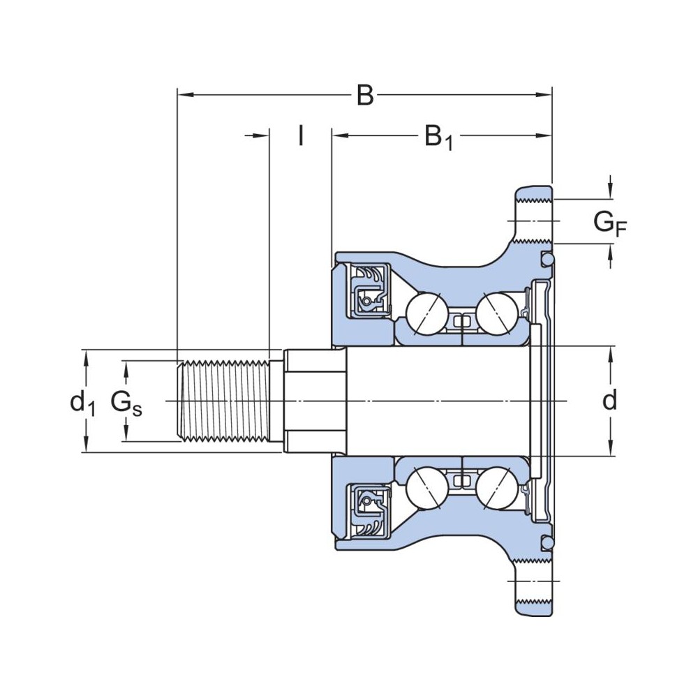 SKF BAA-0004 Hub bearing units