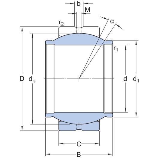 SKF GEG 12 ESA Radial spherical plain bearings