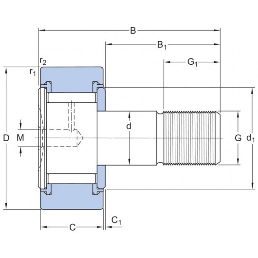 SKF KRV 19 PPXA Cam followers