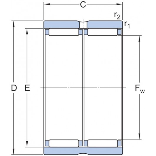 SKF RNAO 25X35X26 Needle roller bearings