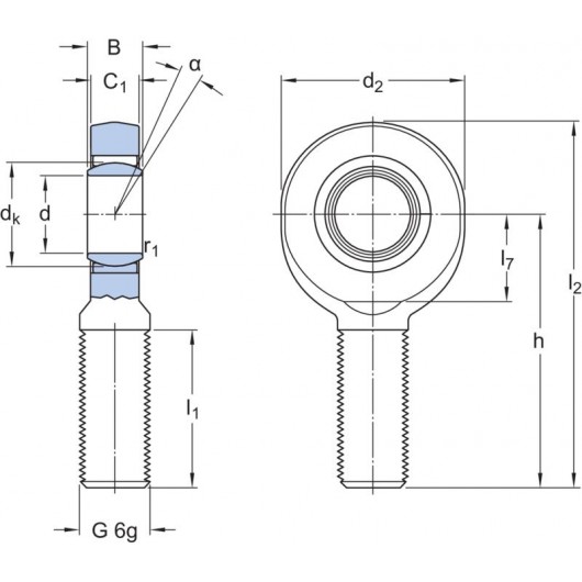 SKF SA 10 E Rod ends