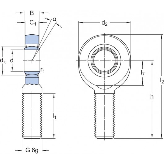 SKF SAL 40 TXE-2LS Rod ends