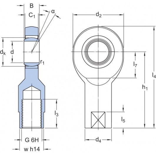 SKF SI 10 E Rod ends
