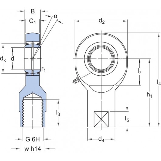 SKF SIA 50 ES-2RS Rod ends