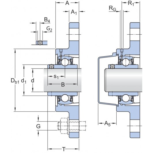 SKF UCFL 206/H Ball bearing units